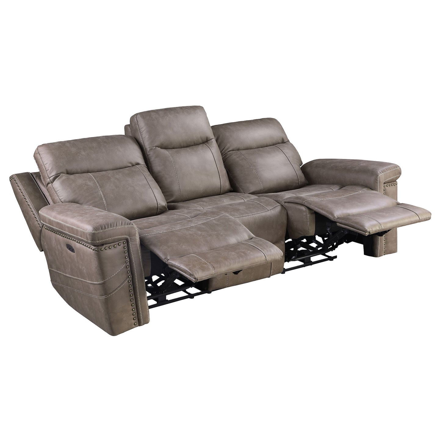 Wixom Cushion Back Power^2 Sofa Taupe