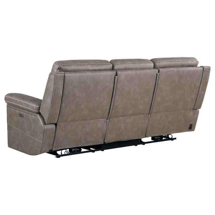 Wixom Cushion Back Power^2 Sofa Taupe