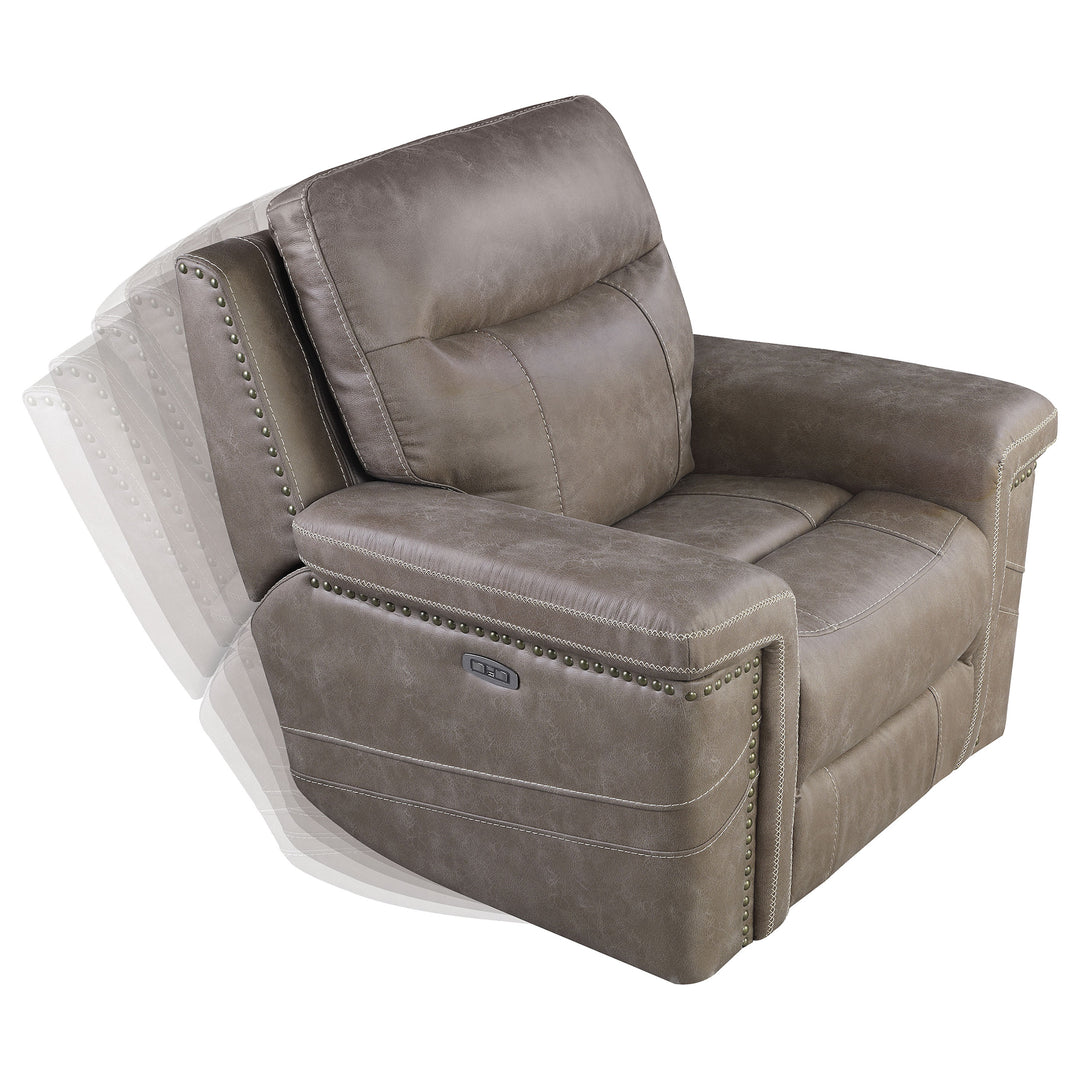 Wixom Power^2 Glider Recliner Taupe