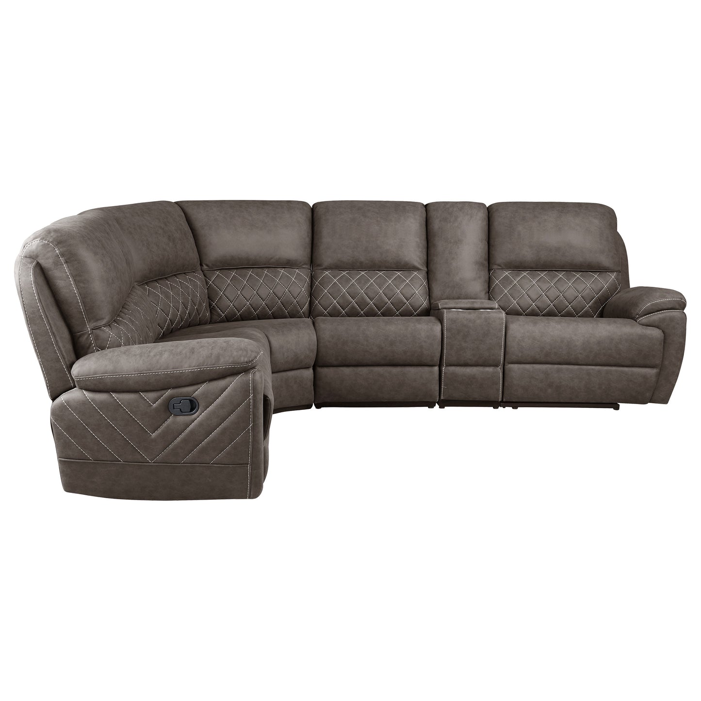 Variel Modular Sectional Console Brown