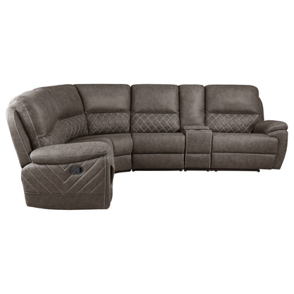 Variel Modular Sectional Console Brown