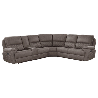 Variel Modular Sectional Console Brown