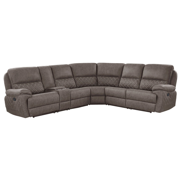 Variel Modular Sectional Console Brown