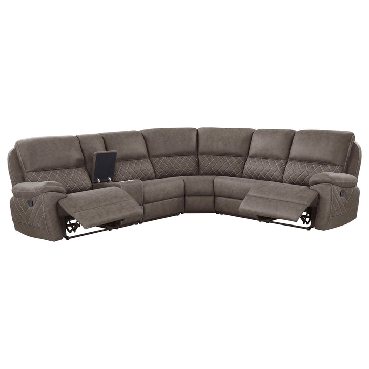 Variel Modular Sectional Console Brown