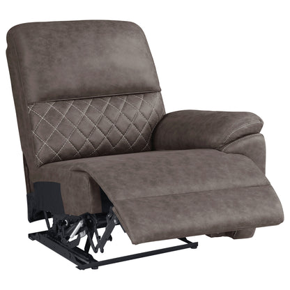 Variel Modular Sectional RAF Recliner Brown