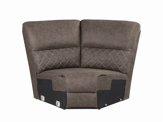 Variel Modular Sectional Wedge Brown