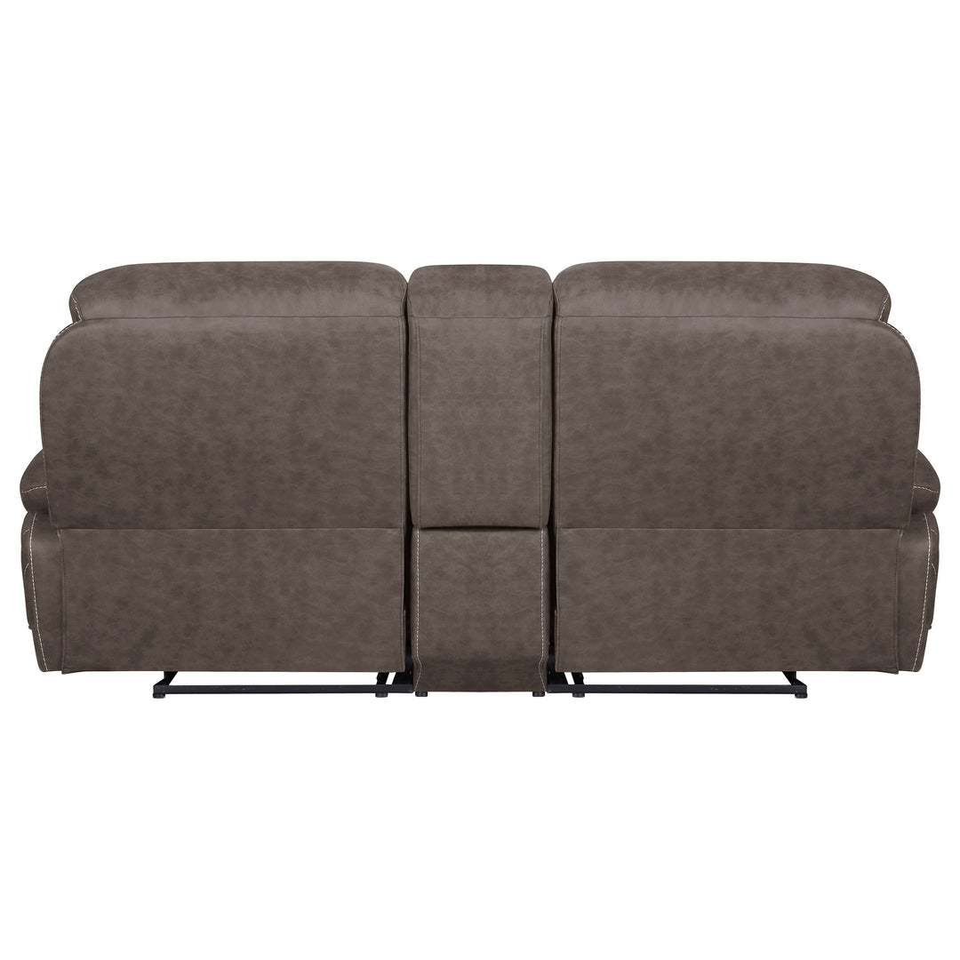 Variel Upholstered Tufted Motion Loveseat with Console