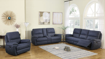 Variel 6-piece Modular Motion Sectional Blue