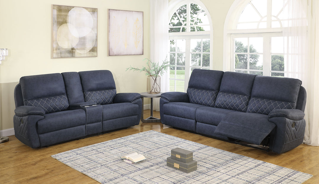 Variel 6-piece Modular Motion Sectional Blue