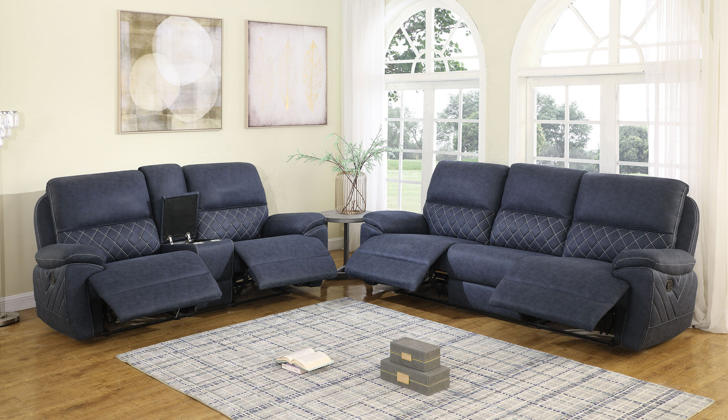 Variel 6-piece Modular Motion Sectional Blue