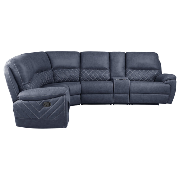 Variel 6-piece Modular Motion Sectional Blue