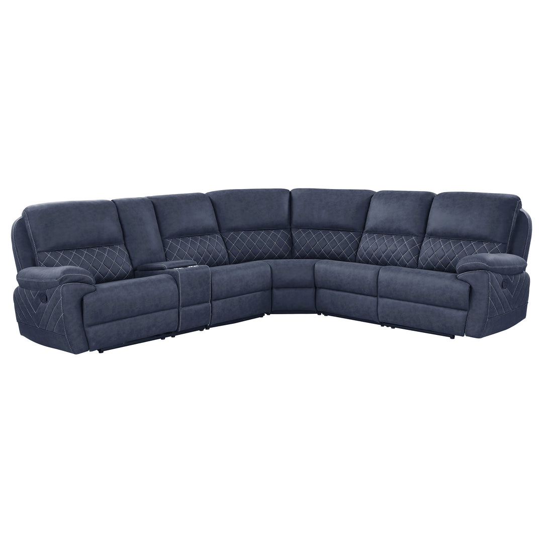 Variel 6-piece Modular Motion Sectional Blue