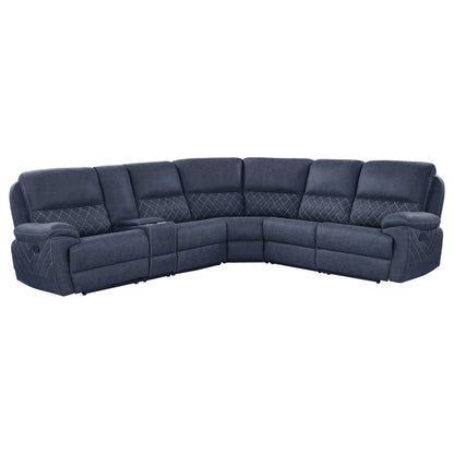 Variel 6-piece Modular Motion Sectional Blue