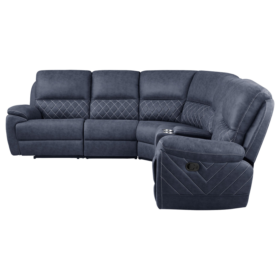 Variel 6-piece Modular Motion Sectional Blue