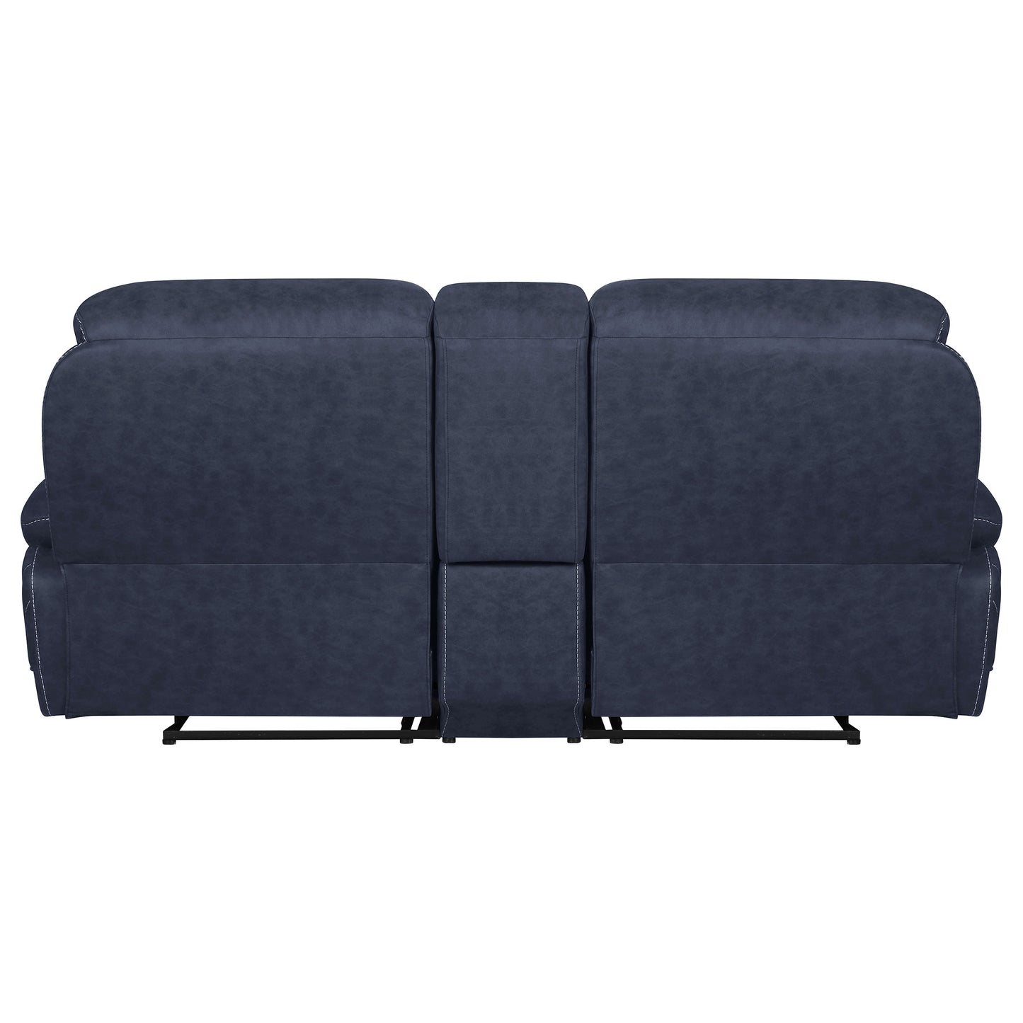 Variel Upholstered Tufted Motion Loveseat with Console