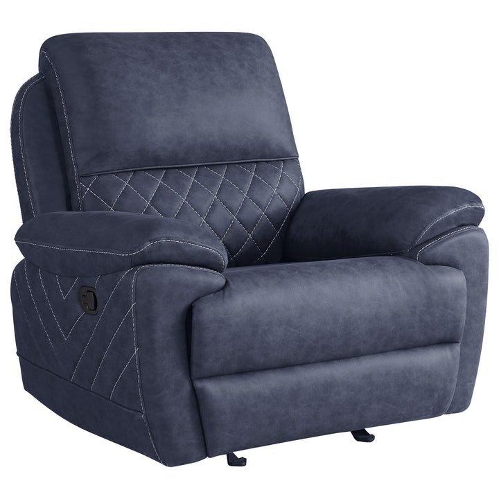 Variel Glider Recliner Blue