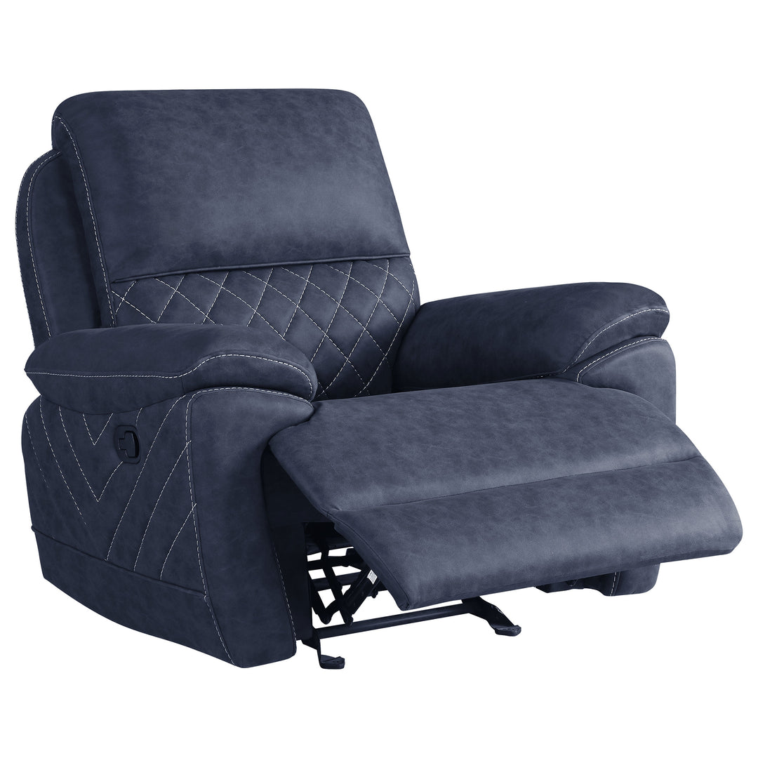 Variel Glider Recliner Blue