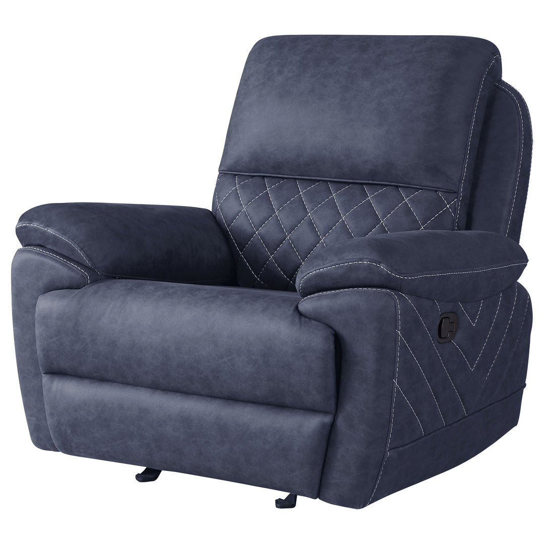 Variel Glider Recliner Blue