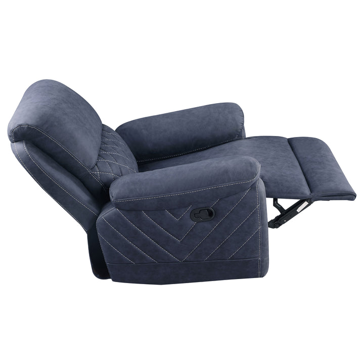 Variel Glider Recliner Blue