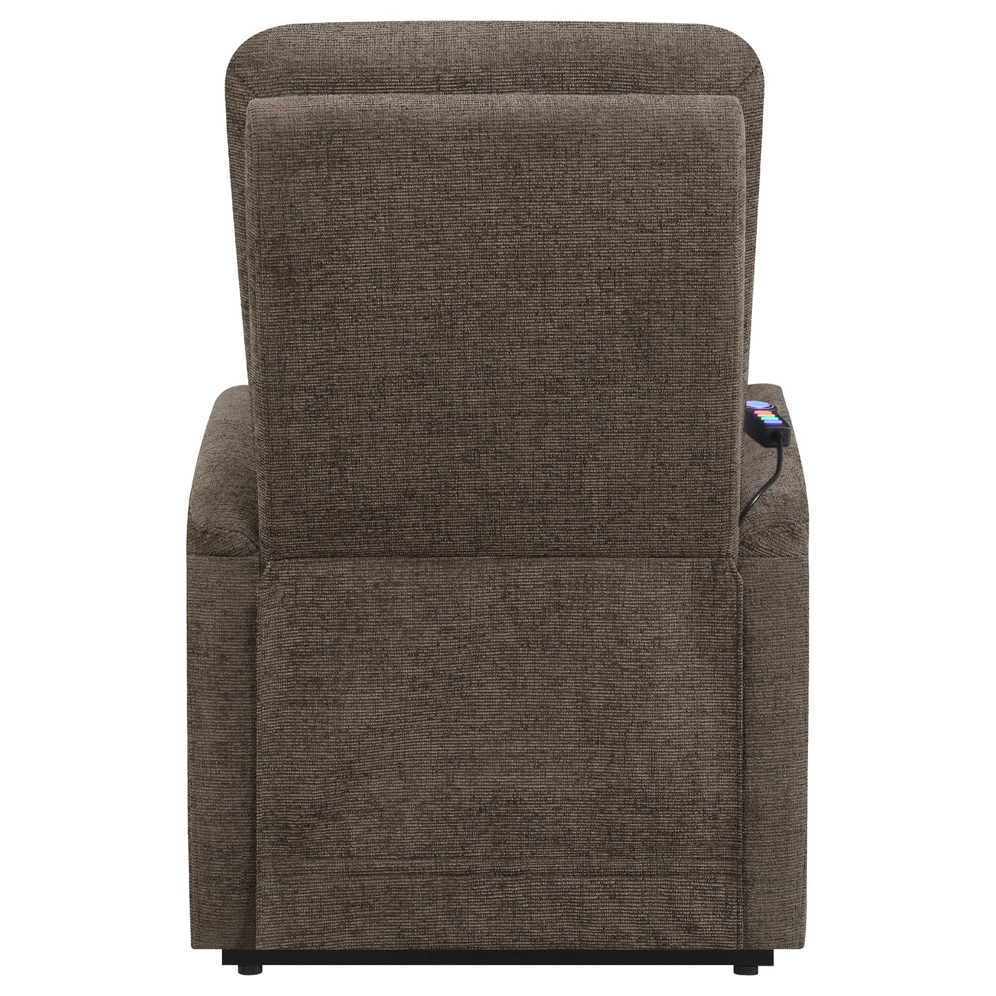 Henrietta Power Lift Recliner with Storage Pocket Brown