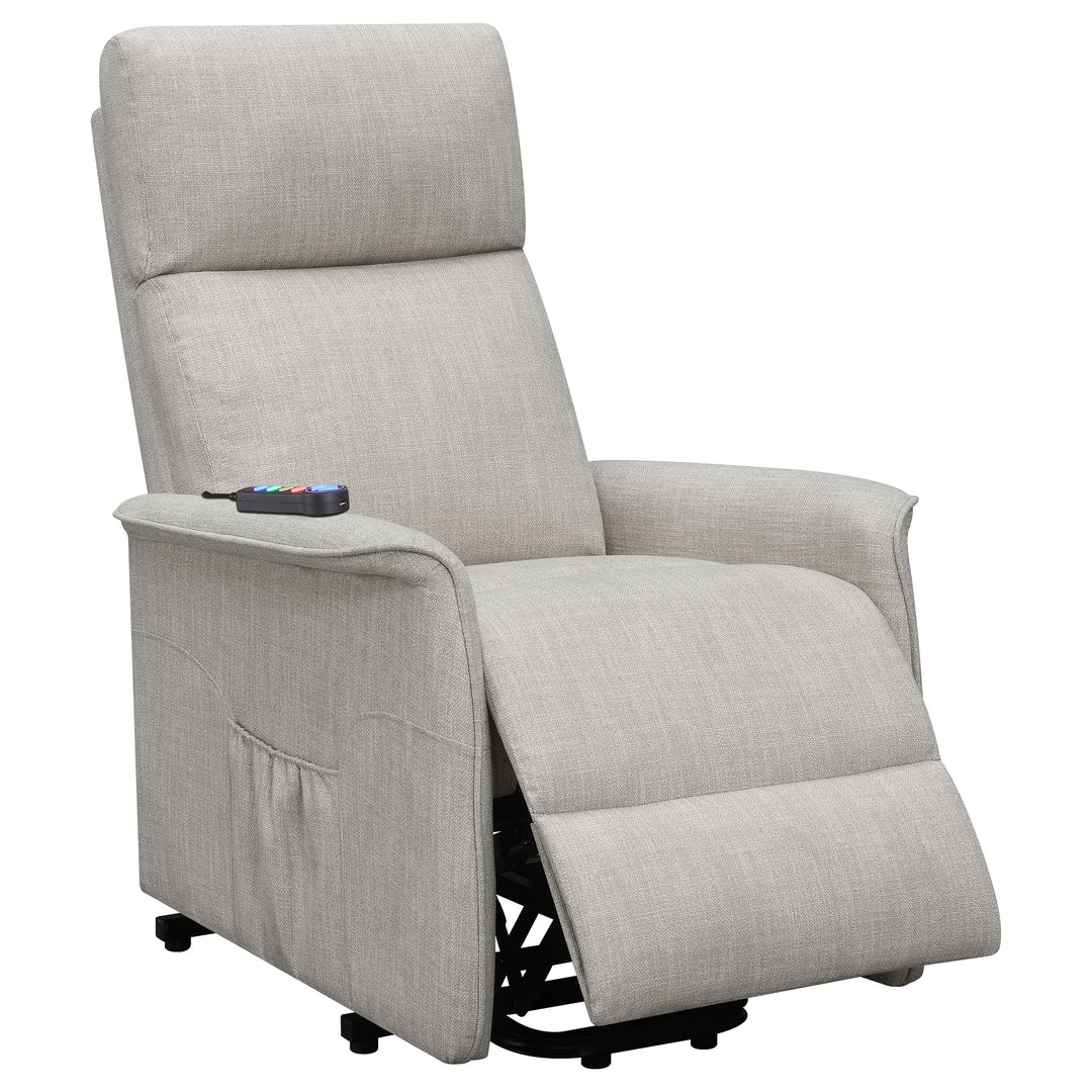 Herrera Power Lift Recliner with Wired Remote Beige