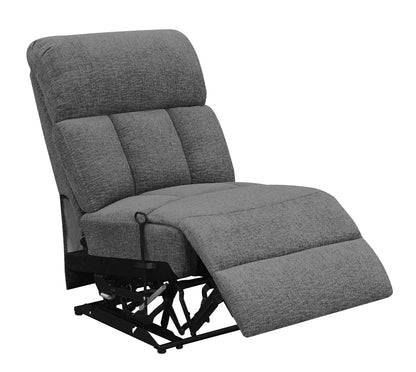 Bahrain Modular Sectional Armless Recliner Charcoal