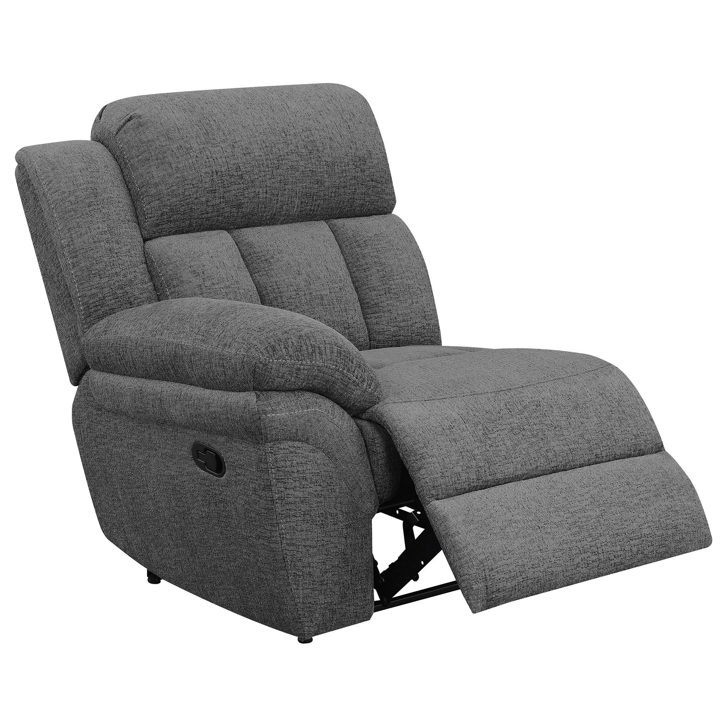 Bahrain Upholstered Motion Sofa Charcoal