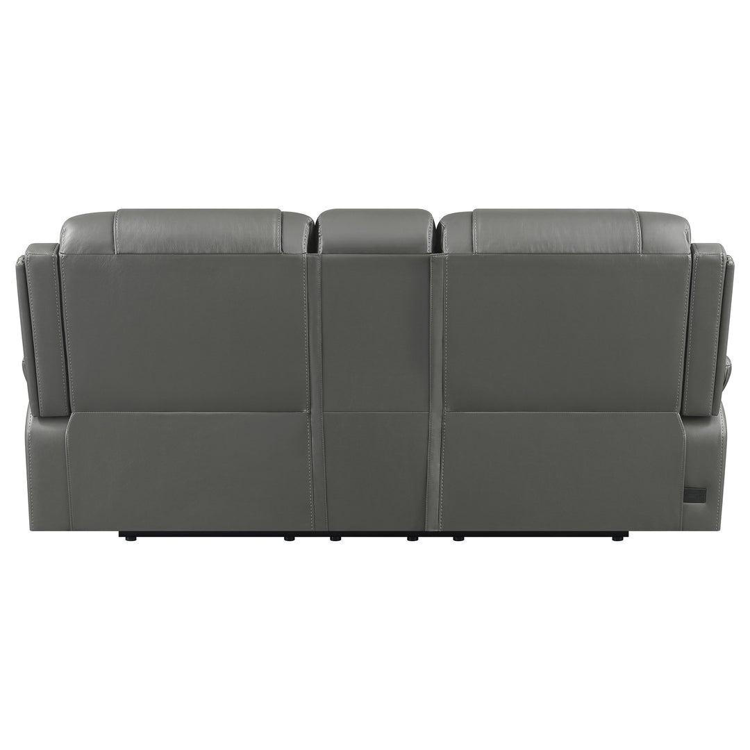 Flamenco 2-piece Tufted Upholstered Power Living Room Set Charcoal