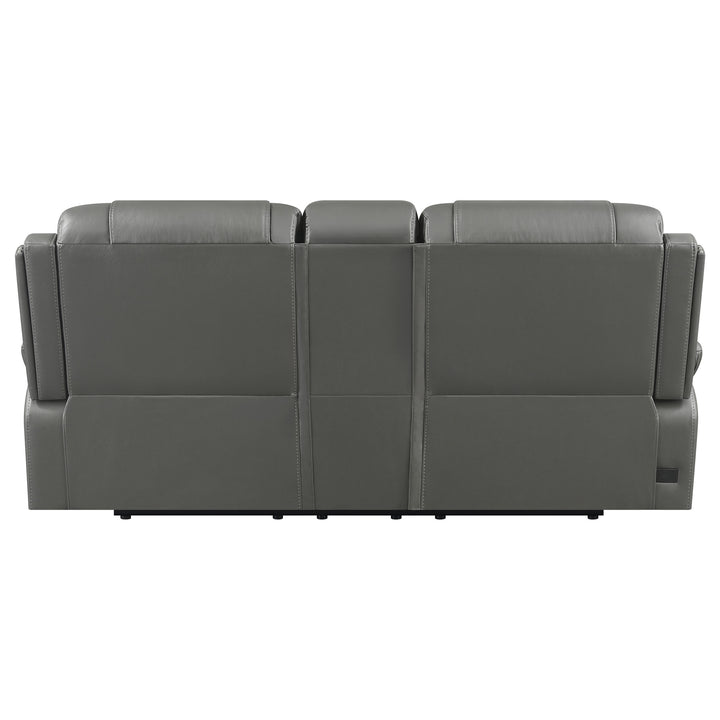 Flamenco 2-piece Tufted Upholstered Power Living Room Set Charcoal