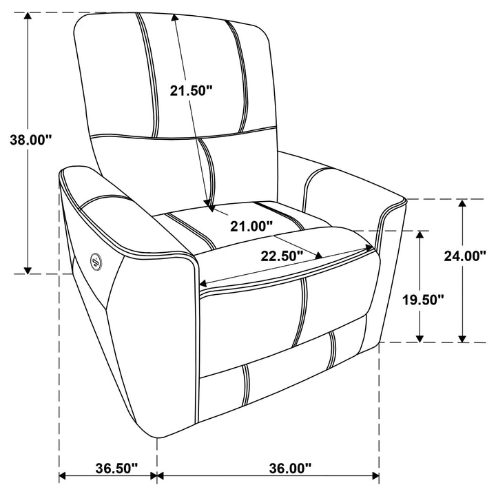 Greenfield 3-piece Upholstered Power Reclining Sofa Set Ivory