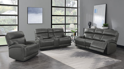 Longport Upholstered Power Sofa Charcoal