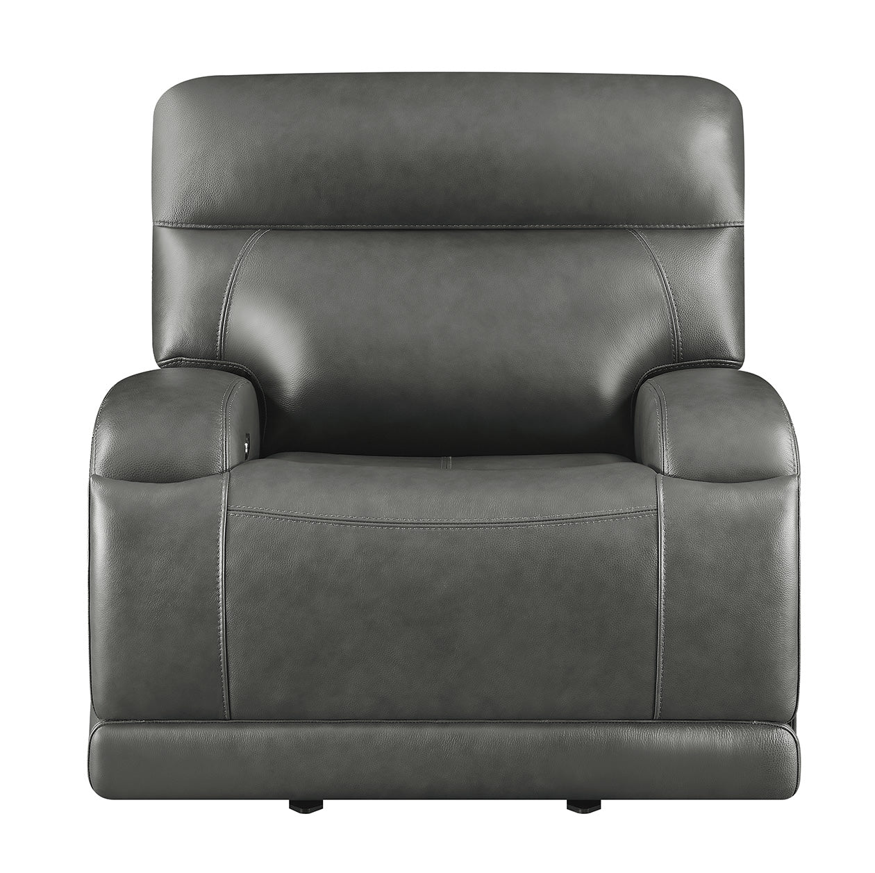 Longport Upholstered Power Glider Recliner Charcoal