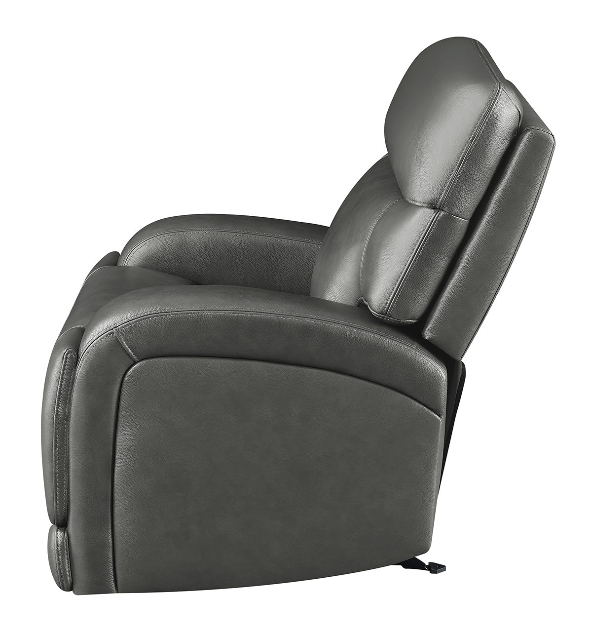 Longport Upholstered Power Glider Recliner Charcoal