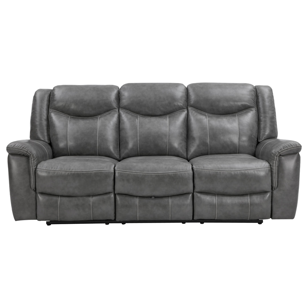 Conrad Upholstered Motion Sofa Cool Grey