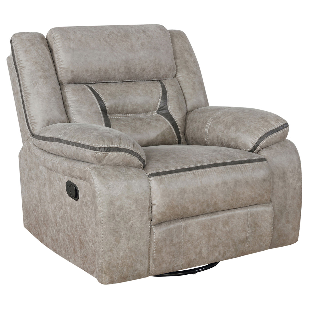 Greer Upholstered Tufted Back Glider Recliner