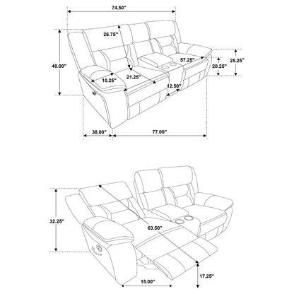 Greer Upholstered Tufted Living Room Set