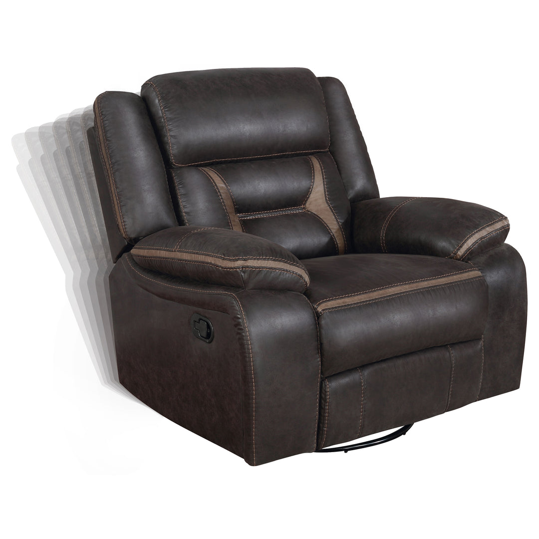 Greer Upholstered Tufted Back Glider Recliner