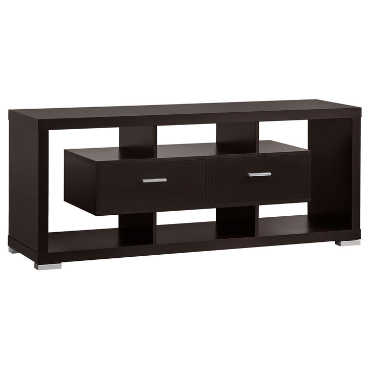 Darien 2-drawer Rectangular TV Console Cappuccino