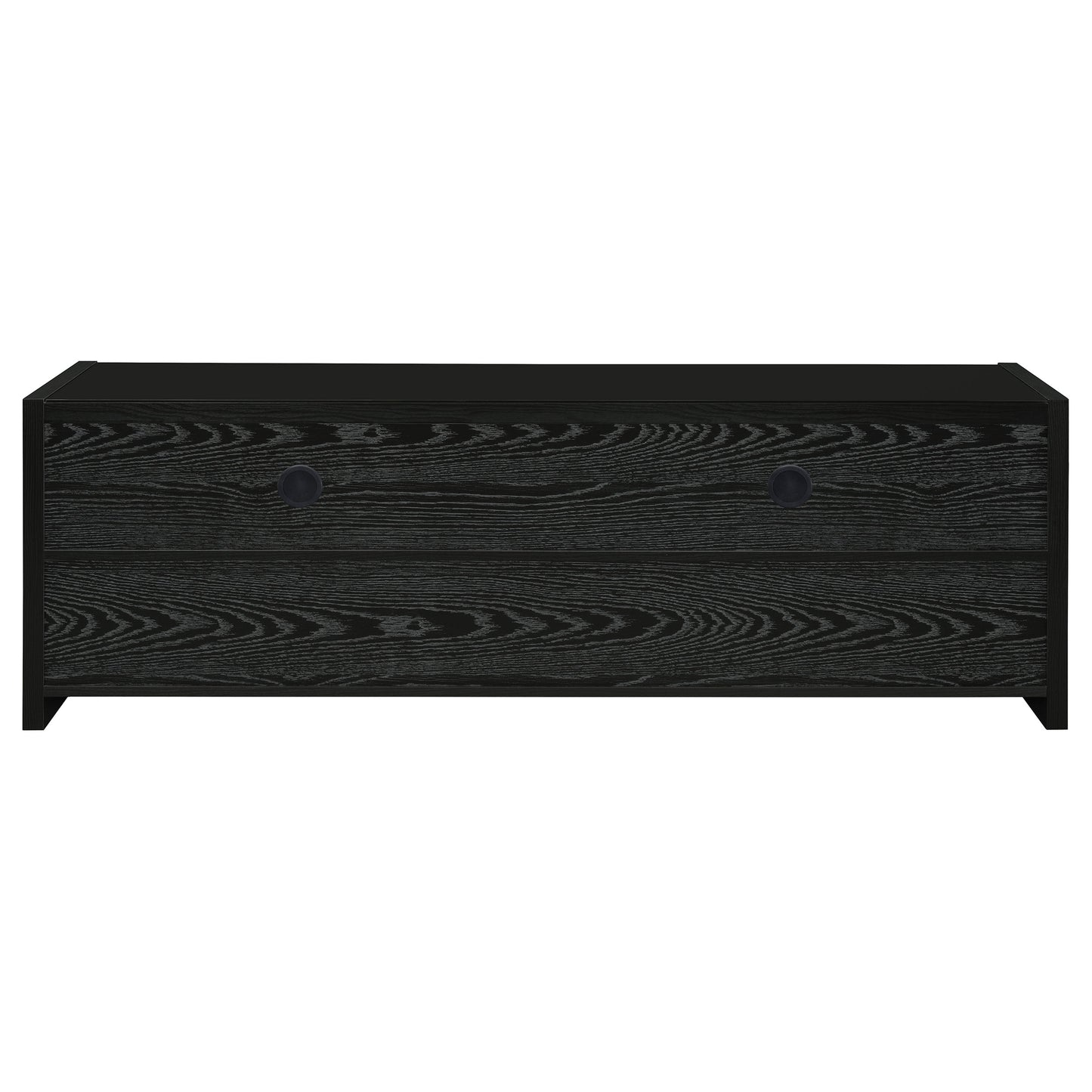 Alton 62" 3-drawer TV Console Black Oak