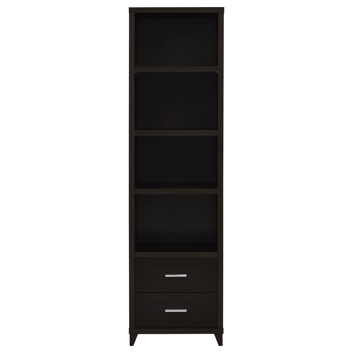 Lewes 2-drawer Media Tower Cappuccino