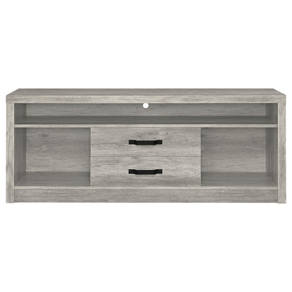 Burke 2-drawer TV Console Grey Driftwood