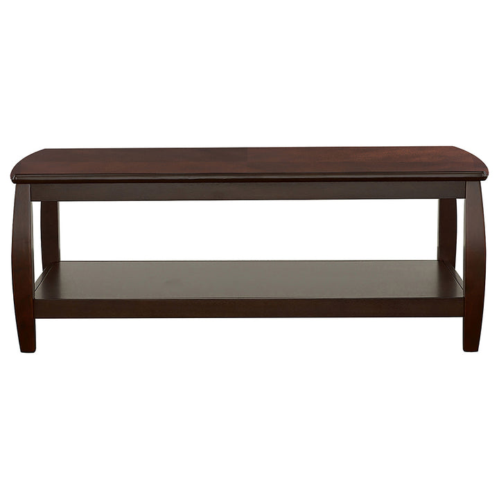 Dixon Rectangular Coffee Table with Lower Shelf Espresso