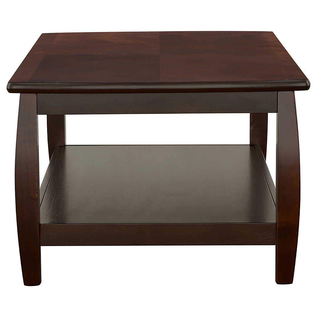 Dixon Rectangular Coffee Table with Lower Shelf Espresso