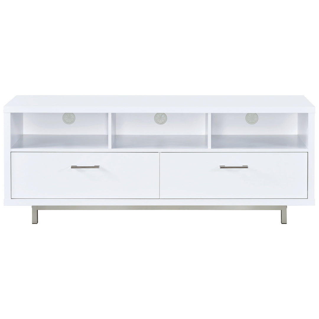 Casey 2-drawer Rectangular TV Console White