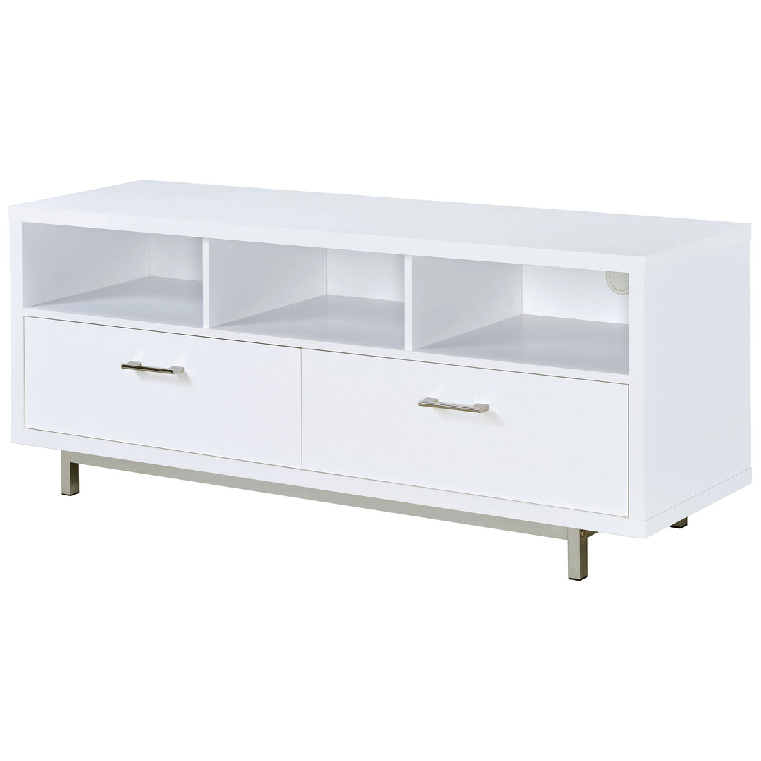 Casey 2-drawer Rectangular TV Console White