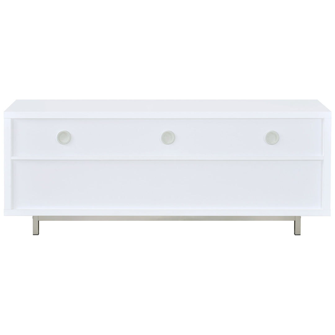 Casey 2-drawer Rectangular TV Console White