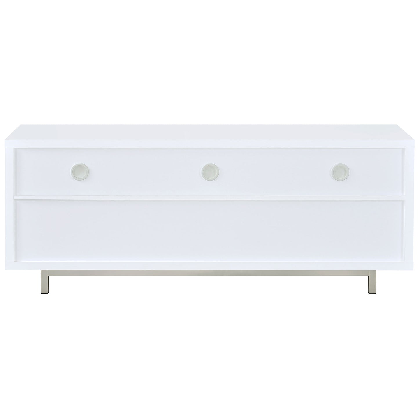 Casey 2-drawer Rectangular TV Console White