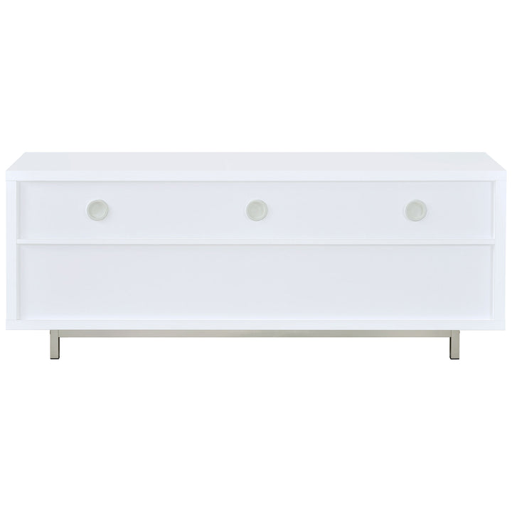 Casey 2-drawer Rectangular TV Console White