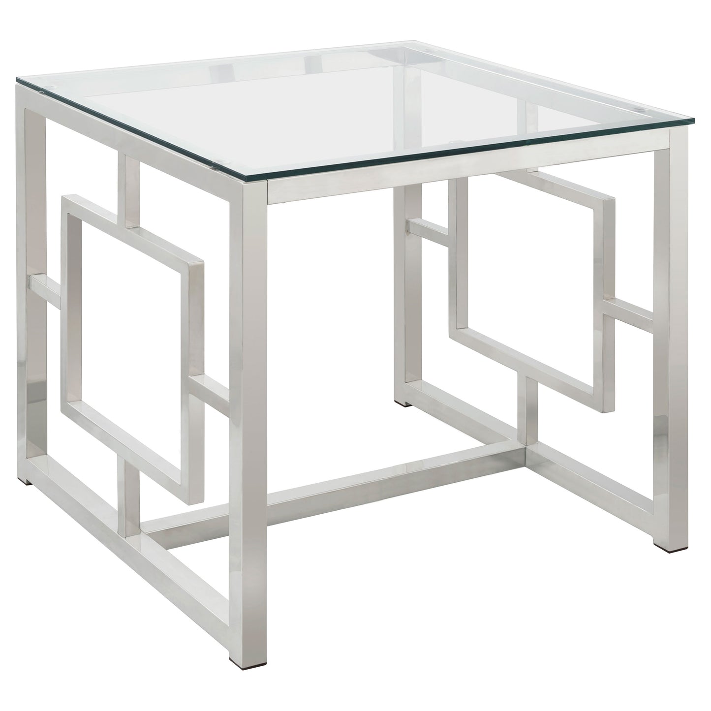 Occasional Contemporary Nickel End Table