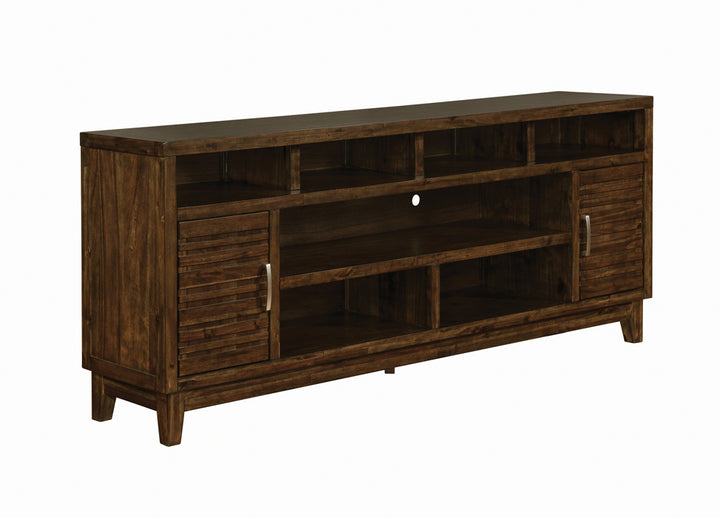 Asher 2-door Rectangular TV Console Rustic Mindy